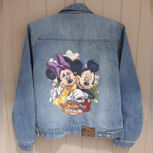 Vintage Mickey and Minnie Mouse Jean Jacket - Picture 1 of 4